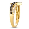 Thumbnail Image 2 of Le Vian Chocolate Diamond Crisscross Ring 1/4 ct tw 14K Honey Gold
