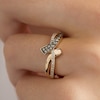 Thumbnail Image 4 of Le Vian Chocolate Diamond Crisscross Ring 1/4 ct tw 14K Honey Gold