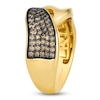 Thumbnail Image 3 of Le Vian Chocolate Diamond Concave Bypass Ring 3/8 ct tw 14K Honey Gold