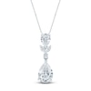 Thumbnail Image 1 of Pnina Tornai Pear-Shaped, Round & Marquise-Cut Lab-Grown Diamond Necklace 4 ct tw 14K White Gold 18"
