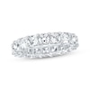 Thumbnail Image 1 of Cushion-Cut Lab-Grown Diamond Eternity Band 4-7/8 to 6 ct tw 14K White Gold