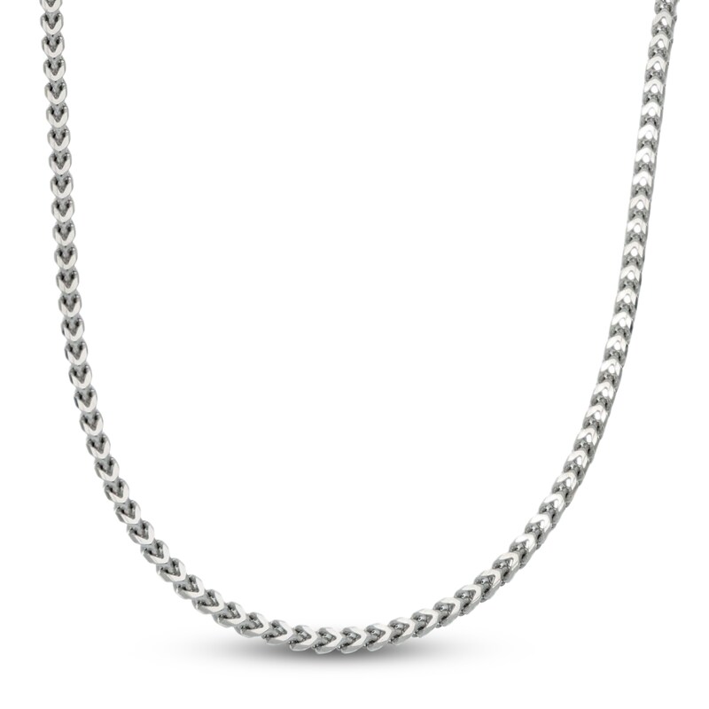 Main Image 1 of 1.5mm Franco Chain Necklace Solid Platinum 22"