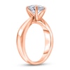 Thumbnail Image 2 of Diamond Solitaire Concave Engagement Ring 1/2 ct tw Round 14K Rose Gold (I2/I)