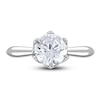 Thumbnail Image 3 of Diamond Cathedral Solitaire Engagement Ring 2 ct tw Round 14K White Gold (I2/I)