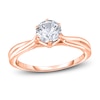 Thumbnail Image 1 of Diamond Solitaire Twist Engagement Ring 1-1/2 ct tw Round 14K Rose Gold (I2/I)