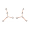 Thumbnail Image 1 of Diamond Cancer Constellation Earrings 1/8 ct tw Round 14K Rose Gold