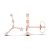 Thumbnail Image 2 of Diamond Cancer Constellation Earrings 1/8 ct tw Round 14K Rose Gold