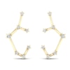 Thumbnail Image 1 of Diamond Sagittarius Constellation Earrings 1/8 ct tw Round 14K Yellow Gold