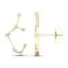 Thumbnail Image 2 of Diamond Sagittarius Constellation Earrings 1/8 ct tw Round 14K Yellow Gold