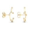 Thumbnail Image 3 of Diamond Sagittarius Constellation Earrings 1/8 ct tw Round 14K Yellow Gold