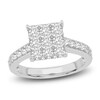 Thumbnail Image 1 of Diamond Engagement Ring 1-3/4 ct tw Round/Princess 14K White Gold