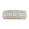 Thumbnail Image 2 of Vera Wang WISH Diamond Anniversary Band 1-1/2 ct tw Baguette/Princess/ Round 18K Yellow Gold