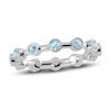 Thumbnail Image 1 of Juliette Maison Natural Aquamarine Ring 10K White Gold