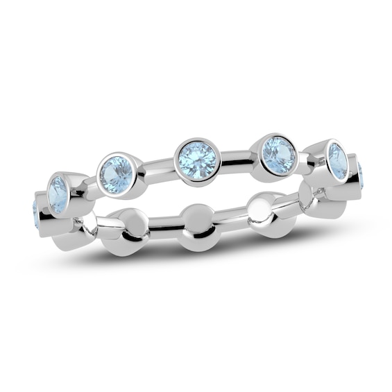 Juliette Maison Natural Aquamarine Ring 10K White Gold