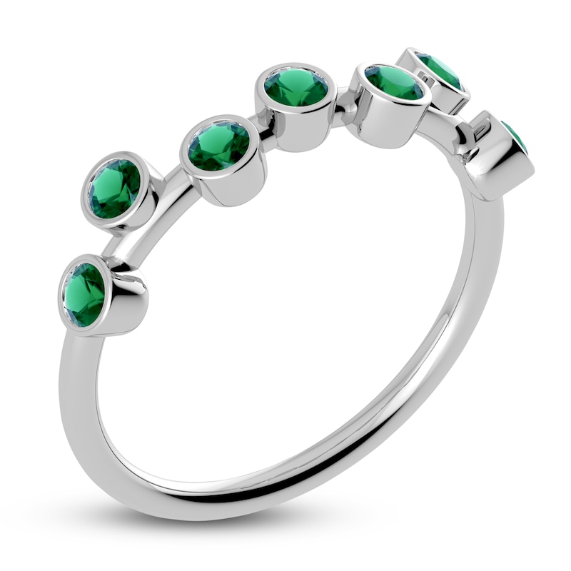 Main Image 2 of Juliette Maison Natural Emerald Ring 10K White Gold
