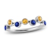 Thumbnail Image 1 of Juliette Maison Natural Blue Sapphire & Natural Citrine Ring 10K White Gold