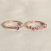 Thumbnail Image 4 of Juliette Maison Natural Blue Sapphire & Natural Citrine Ring 10K White Gold