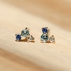 Thumbnail Image 3 of Juliette Maison Natural Multi-Gemstone Constellation Stud Earrings 10K White Gold