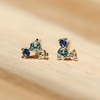 Thumbnail Image 2 of Juliette Maison Natural Multi-Gemstone Constellation Stud Earrings 10K White Gold