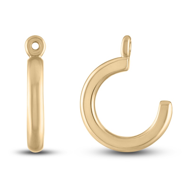 Main Image 1 of Hoop Earring Jackets 14K Yellow Gold (Jacket Only)
