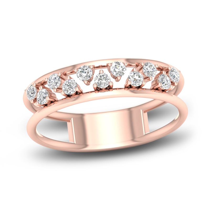 Main Image 1 of Diamond Wedding Band 1/6 ct tw Round 14K Rose Gold