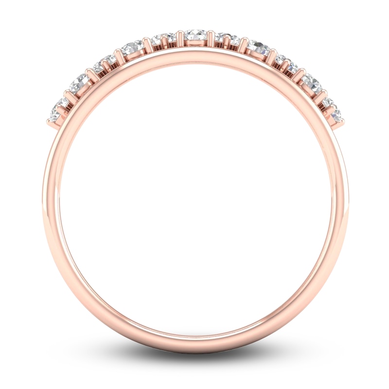 Main Image 4 of Diamond Wedding Band 1/6 ct tw Round 14K Rose Gold