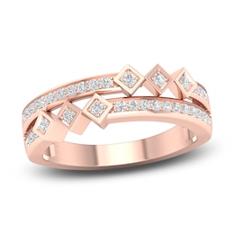 Diamond Stackable Ring 1/5 ct tw Round 14K Rose Gold