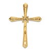Thumbnail Image 3 of Diamond Cross Charm 1/20 ct tw Round 14K Yellow Gold