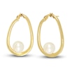Thumbnail Image 0 of Freshwater Cultured Pearl Hoop Earrings 14K Yellow Gold