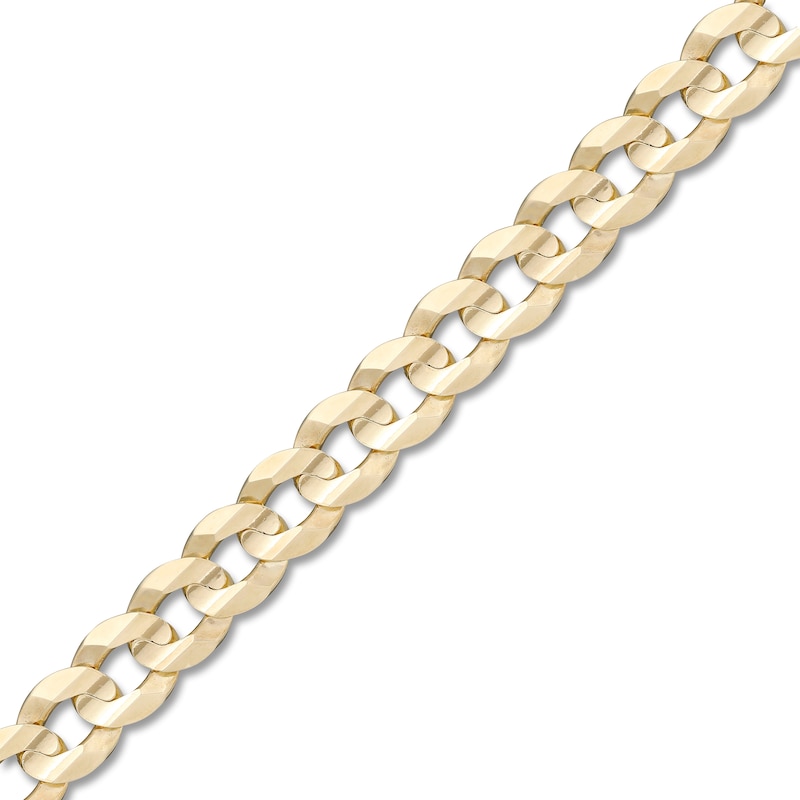 Main Image 2 of Solid Curb Bracelet 10K Yellow Gold 8.5"