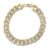 Thumbnail Image 1 of Semi-Solid Curb Chain Bracelet 14K Yellow Gold 8.5" 11.2mm