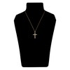 Thumbnail Image 5 of Diamond Cross Pendant Necklace 1/4 ct tw Round 14K Yellow Gold 18"