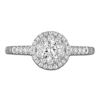 Thumbnail Image 2 of Diamond Double Halo Engagement Ring 5/8 ct tw 14K White Gold