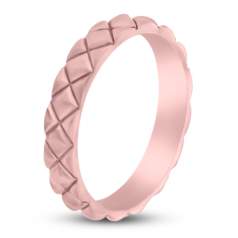 Main Image 2 of Kite-Patterned Wedding Band 14K Rose Gold 3.5mm
