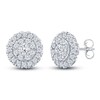 Thumbnail Image 2 of Diamond Stud Earrings 1 ct tw 10K White Gold