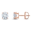 Thumbnail Image 1 of Round-Cut Diamond Solitaire Earrings 4 ct tw 14K Rose Gold (F/SI2)
