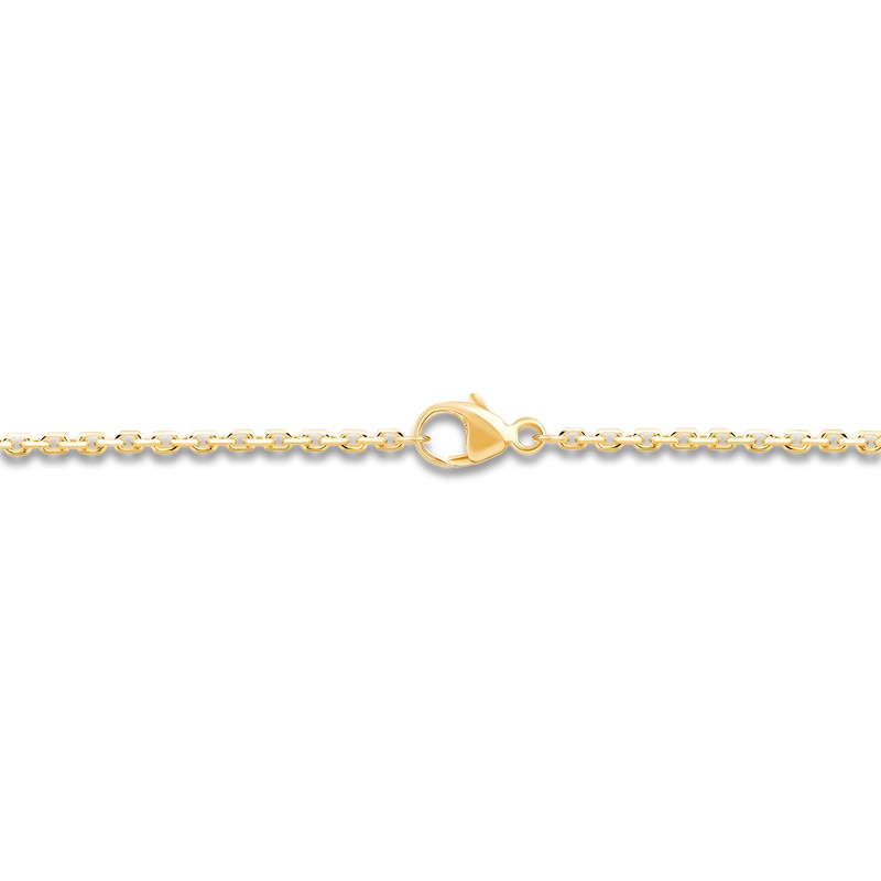 Main Image 3 of Children's Cross Pendant Necklace 18K Yellow Gold 10"