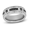 Thumbnail Image 0 of Men's Black Diamond Wedding Band 1/5 ct tw Tungsten Carbide 8mm