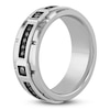 Thumbnail Image 1 of Men's Black Diamond Wedding Band 1/5 ct tw Tungsten Carbide 8mm