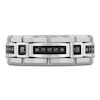 Thumbnail Image 3 of Men's Black Diamond Wedding Band 1/5 ct tw Tungsten Carbide 8mm