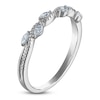 Thumbnail Image 2 of Certified Marquise-Cut Diamond Anniversary Ring 1/5 ct tw 14K White Gold