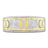 Thumbnail Image 3 of Men's Baguette & Round-Cut Diamond Fashion Ring 1/2 ct tw 10K Yellow Gold