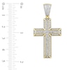 Thumbnail Image 2 of Men's Diamond Cross Charm 1 ct tw 10K Yellow Gold