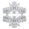 Thumbnail Image 3 of Lab-Grown Diamond Pear, Marquise & Round-Cut Enhancer Ring 2-1/2 ct tw 14K White Gold
