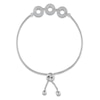 Thumbnail Image 2 of Diamond Circles Trio Bolo Bracelet 1/3 ct tw Sterling Silver 9.5"