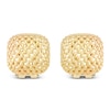 Thumbnail Image 1 of Mesh Square Stud Earrings 10K Yellow Gold