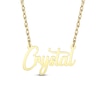 Thumbnail Image 1 of Script Name Necklace 24K Yellow Gold-Plated Sterling Silver 18"