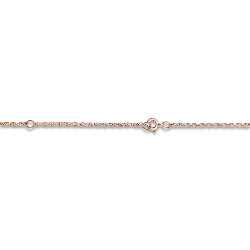 Main Image 3 of Script Name Necklace 14K Rose Gold 18"