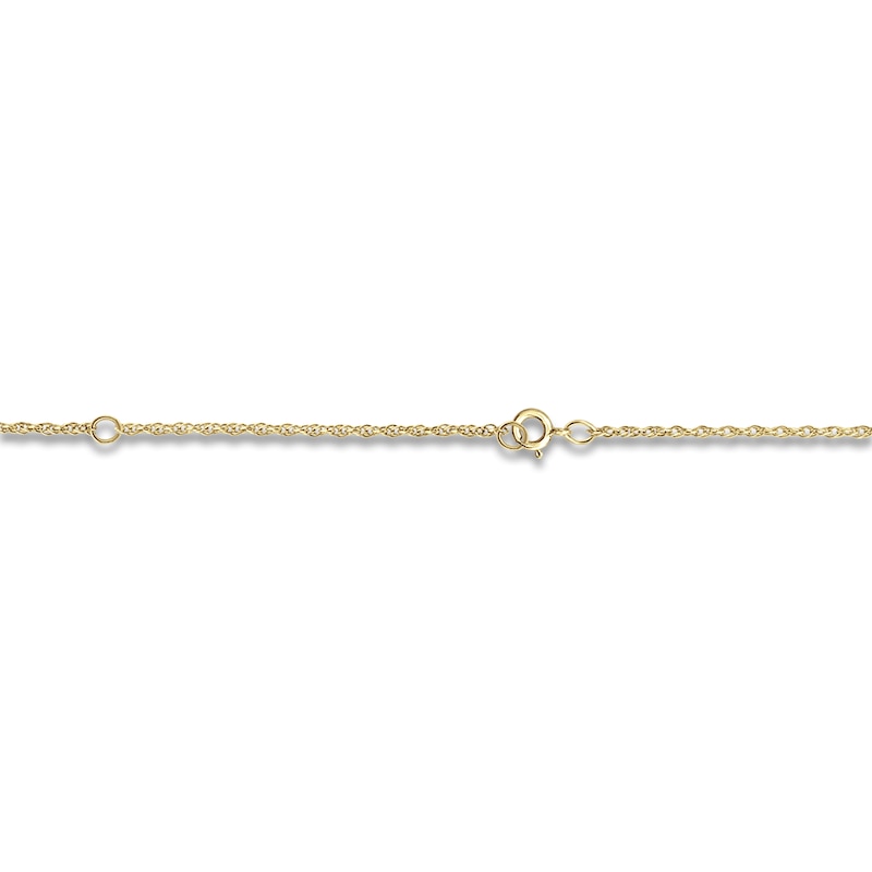 Main Image 3 of Script Name Necklace 14K Yellow Gold 18"