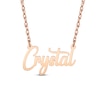 Thumbnail Image 1 of Script Name Necklace 14K Rose Gold-Plated Sterling Silver 18"